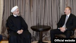 Azərbaycan prezidenti İlham Əliyev və İran prezidenti Həsən Ruhani