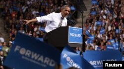 奥巴马妈在科罗拉多州发表竞选演说