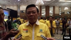 Wakil Ketua Golkar Agung Laksono (Foto: VOA/Iris Gera)