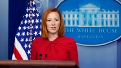 White House press secretary Jen Psaki speaks during the daily briefing at the White House in Washington, July 19, 2021.