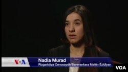 Nadia Murad, la bénéficiaire du Prix Vaclav Havel 2016, sur la Voix de l'Amérique.