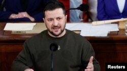 Ukraine's President Volodymyr Zelenskyy addresses a joint meeting of the U.S. Congress in the House Chamber of the U.S. Capitol in Washington, Dec. 21, 2022. 