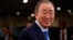FILE - Former United Nations Secretary General Ban Ki-moon in New York, September 24, 2019.