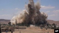 Salah satu pertempuran di kota Palmyra, provinsi Homs, Suriah (Foto: dok).