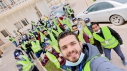 Mohammed Ghiblawi is trying to set up field hospitals ahead of a potential outbreak in Tripoli, March 23, 2020. (Courtesy of Mohammed Ghiblawi)