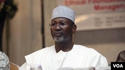 Attahiru Jega, Ketua Komisi Pemilu Nasional Independen Nigeria.