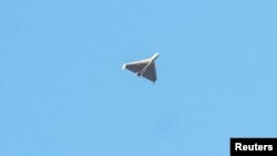 지난해 10월 우크라이나 수도 크이우 상공에서 이란제 '샤히드-136' 자폭 드론으로 보이는 무인기가 목격됐다.