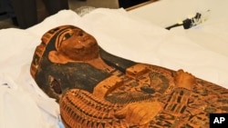 View of head of the sarcophagus