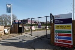 A Taylor Wimpey closed building site, as the spread of the coronavirus disease (COVID-19) continues in St Albans, Britain, March 24, 2020.