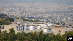 FILE - Roumieh prison, Lebanon's biggest jail, is seen in a hilly eastern suburb overlooking Beirut, Lebanon.