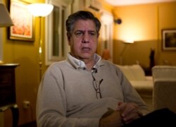 FILE - Stefano Pontecorvo talks to The Associated Press in Islamabad, Pakistan, March 4, 2019.