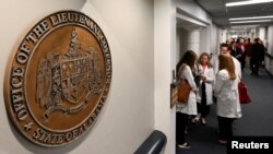 Supporters of legislation safeguarding in vitro fertilization treatments hold a rally at the Alabama State House in Montgomery, Alabama, on Feb. 28, 2024. The Alabama legislature passed a bill to protect the IVF industry on Feb. 29.