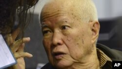 លោក​ខៀវ សំផន អតីត​ប្រមុខ​រដ្ឋ​ខ្មែរ​ក្រហម។