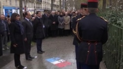 French President Honors Charlie Hebdo, Kosher Market Victims