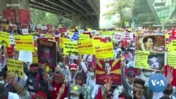 People Resist Myanmar Military Coup One Year On