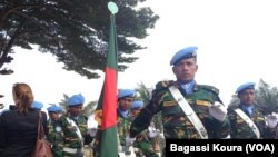 Des casques bleus de la mission des Nations unies en Centrafrique