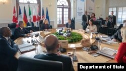 Државниот секретар на САД Марко Рубио на седницата на Г7 во Канада, 13 март 2025 година. (Фото: Стејт департмент)