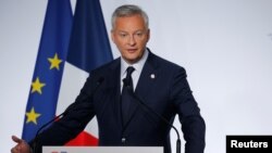Menteri Keuangan Perancis, Bruno Le Maire, di Chantilly, dekat Paris, 18 Juli 2019. (Foto: dok).