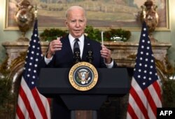 조 바이든 미국 대통령이 15일 캘리포이나주 우드사이드에서 시진핑 중국 국가주석과의 정상회담을 마친 후 기자회견을 했다.