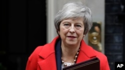 Britain's Prime Minister Theresa May is due to address Parliament Tuesday, opening five days of debate before a Dec.11 vote on the divorce agreement.