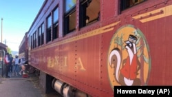 Traveling by train is a great way to see more of a country. People board the Skunk Train in Willits, Calif., Wednesday, Aug. 4, 2021. (AP Photo/Haven Daley)