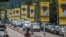 Billboards of Uganda's President Yoweri Museveni who is running for his 6th presidential term are seen on a street in Kampala, Jan. 4, 2021.