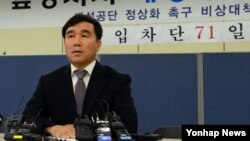 유창근 개성공단정상화촉구 개성공단 기업협회 부회장 (자료사진)