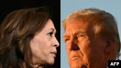 Yan takarar shugaban kasar Amurka, Donald Trump da Kamala Harris