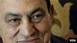 Mantan Presiden Mesir, Hosni Mubarak, diragukan tengah menderita kanker usus (foto: dok.).