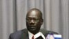 South Sudanese information minister, Michael Makuei Lueth attends a press conference in Addis Ababa, Jan. 5, 2014.