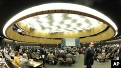 Overview of the special session of the United Nations Human Rights Council on the situation in Syria in Geneva August 22, 2011.