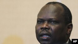 South Sudan chief negotiator Pagan Amum (file photo)