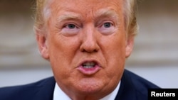 Presiden Donald Trump berbicara di konferensi pers yang diadakan di Gedung Putih. (Foto:dok)