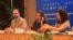 Sophie Busson, the head of Advocacy in Asia Pacific of the Reporter Without Border, middle, was a panelist at The World Press Freedom Day celebration in Jakarta, Indonesia, Thursday May 4, 2017. (Hean Socheata/VOA Khmer)