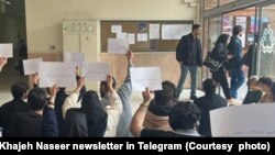 تحصن دانشجویان دانشگاه خواجه نصیر تهران