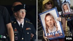 Chelsea Manning yang lahir sebagai Bradley Edward Manning.