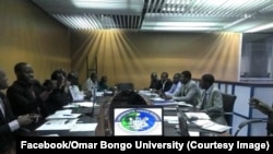 Une réunion à l’université Omar Bongo, Libreville, Gabon, 126 juillet 2013. (Facebook/Omar Bongo University)