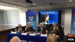 威尔逊国际访问学者中心举行美台关系研讨会 (美国之音钟辰芳拍摄)