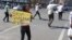 MDC-T youth staged protests in Harare on Thursday resulting in the arrest of 23 activists. (Photo: VOA)