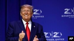 ԱՄՆ նախագահի հանրապետական թեկնածու Դոնալդ Թրամփը։ Հոկտեմբերի 25, 2019թ․։