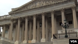 资料照片：国会大厦参议院一侧。