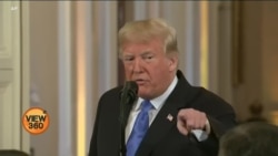 صدر ٹرمپ کی نیوز کانفریس میں رپورٹر سے تلخ کلامی