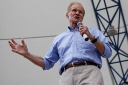 FILE - Then-Sen. Bill Nelson, D-Fla., speaks in West Palm Beach, Fla.
