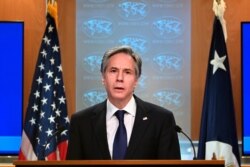 토니 블링컨 미국 국무장관이 지난 3월 '2020 인권보고서'를 발표하는 기자회견을 하고 있다.