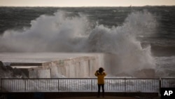 Côté espagnol de la mer Méditerranée, le lundi 20 janvier 2020. (Photo: Emilio Morenatti / AP)