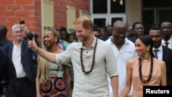 Le prince Harry et son épouse Meghan.