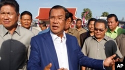 Perdana Menteri Kamboja, Hun Sen di Phnom Penh, Kamboja, 1 Agustus 2018. (Foto: dok).