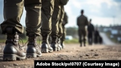 资料照片:以色列国防军预备役军人。(Adobe图库照片)