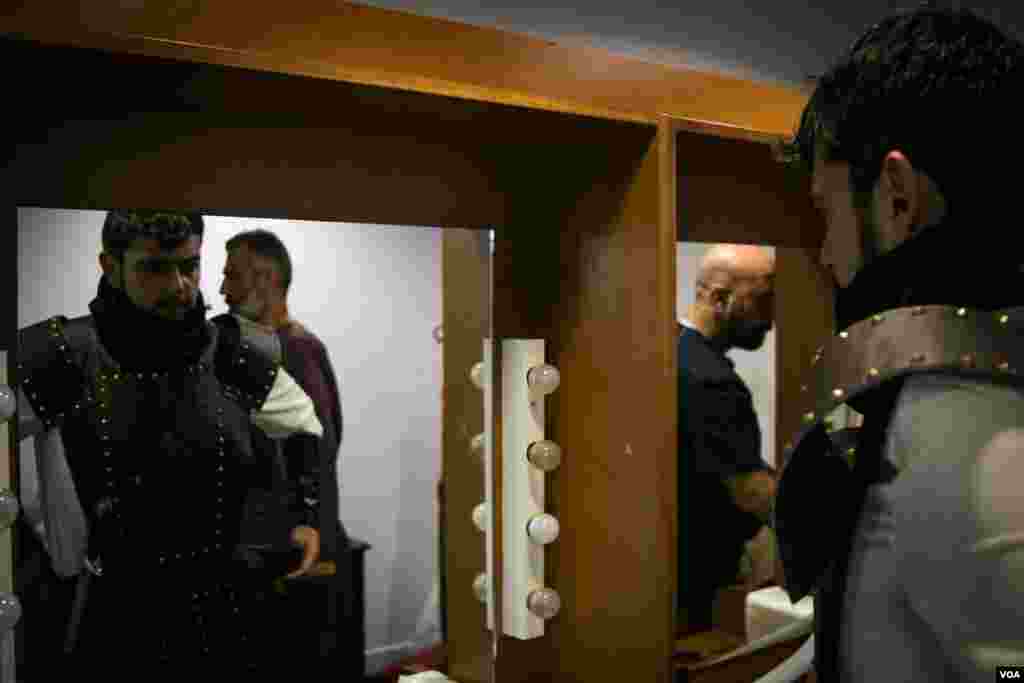 Maxime Chami plays Mared Tay, the villain of the opera. (Photo: John Owens for VOA) 