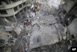 ღაზას სექტორის დაბომბვის შემდეგ